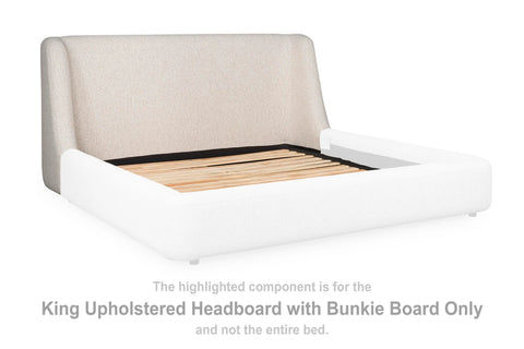 Neo King Upholstered Headboard with Bunkie Board