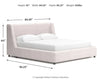 Neo California King Upholstered Platform Bed