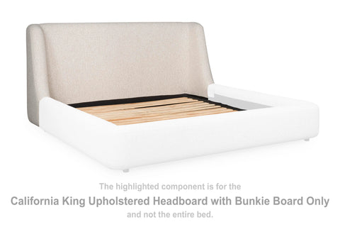 Neo California King Upholstered Headboard with Bunkie Board