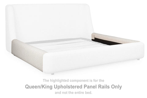 Neo Queen/King Upholstered Panel Rails