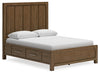 Cama Queen Cabalynn con paneles y almacenamiento