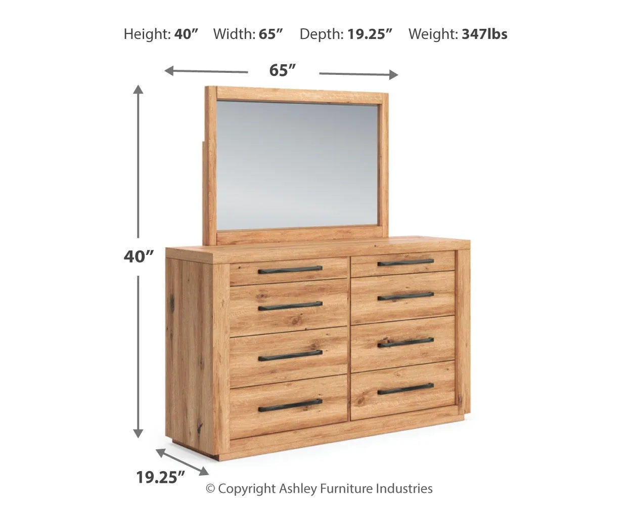 Bracken Dresser and Mirror