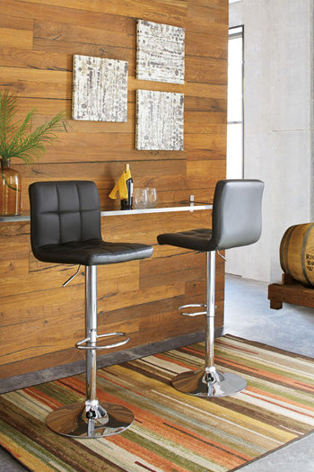 Taburete de bar de altura ajustable Bellatier (juego de 2)