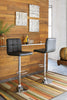 Taburete de bar de altura ajustable Bellatier (juego de 2)