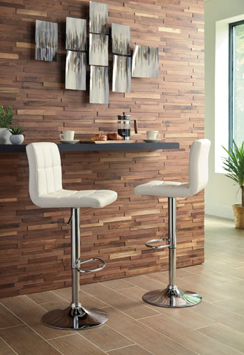 Taburete de bar de altura ajustable Bellatier (juego de 2)