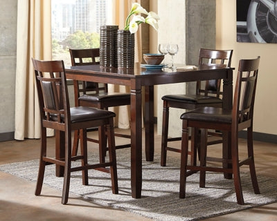 Mesa de comedor y taburetes de bar Bennox (juego de 5)