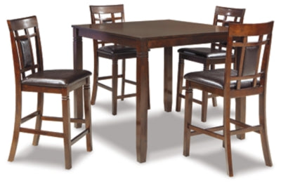 Mesa de comedor y taburetes de bar Bennox (juego de 5)