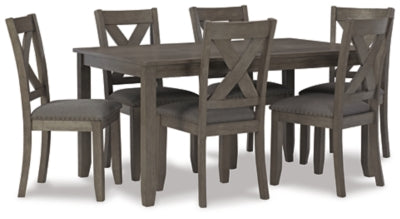 Mesa de comedor y sillas Caitbrook (juego de 7)