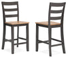 Taburete de bar Gesthaven de altura de mostrador (juego de 2)