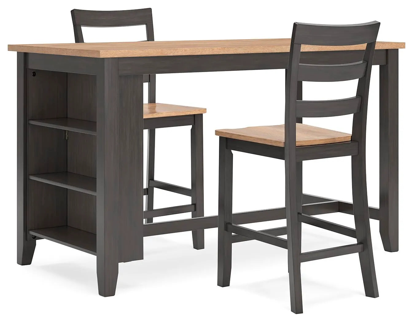 Mesa de comedor Gesthaven de altura de mostrador y 2 taburetes