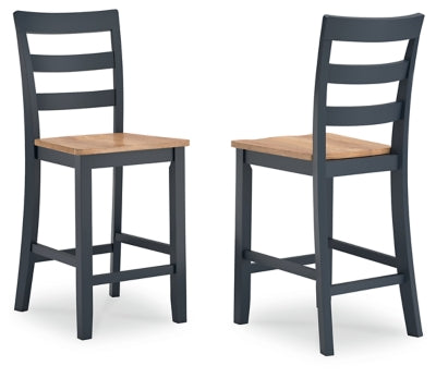 Taburete de bar Gesthaven de altura de mostrador (juego de 2)