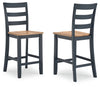 Taburete de bar Gesthaven de altura de mostrador (juego de 2)