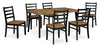 Mesa de comedor y 6 sillas Blondon (juego de 7)
