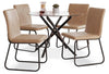 Mesa de comedor Pharwynn y 4 sillas