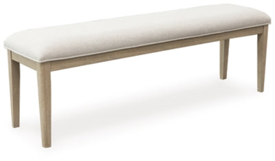 Banco de comedor tapizado Vallardia de 56"