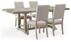 Vallardia Dining Table and 4 Chairs