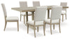 Vallardia Dining Table and 6 Chairs