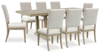 Mesa de comedor Vallardia y 8 sillas