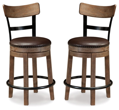 Taburete de bar Pinnadel de altura de mostrador (juego de 2)