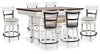 Valebeck Counter Height Dining Table and 6 Chairs