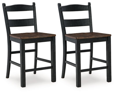 Taburete de bar de altura de mostrador Valebeck (juego de 2)