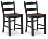 Taburete de bar de altura de mostrador Valebeck (juego de 2)