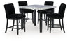 Lilyberg Counter Height Dining Table and 4 Barstools