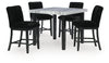Lilyberg Counter Height Dining Table and 4 Barstools
