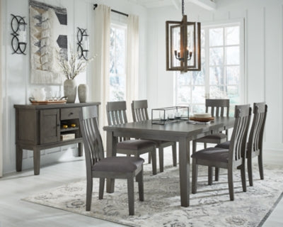 Hallanden Dining Table, 6 Chairs and Server