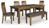 Broxtyn Extension Dining Table, 4 Chairs and Bench
