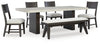 Westonfort Dining Table,4 Chairs and Bench