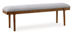 Banco de comedor tapizado Lyncott de 59"