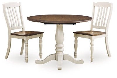 Mellintine Dining Table and 2 Chairs