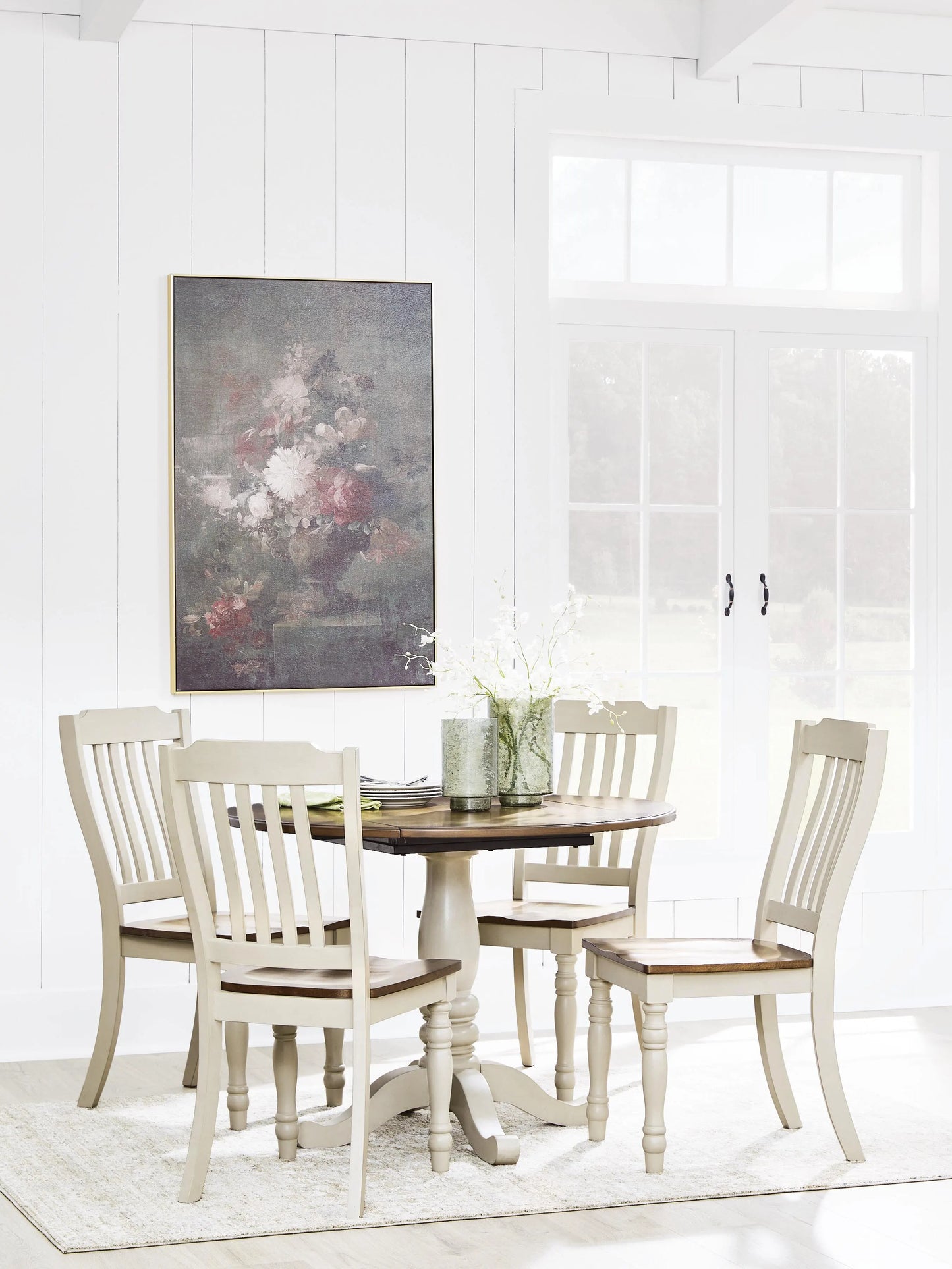 Mellintine Dining Table and 4 Chairs