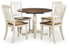 Mellintine Dining Table and 4 Chairs
