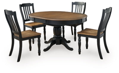 Loganeer Extension Dining Table and 4 Chairs