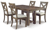 Mesa de comedor Moriville y 4 sillas
