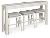 Robbinsdale Counter Height Dining Table and 3 Barstools Set