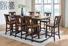 Anixburg Counter Height Extension Dining Table and 8 Barstools