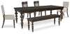 Veramond Dining Table, 4 Chairs and Bench
