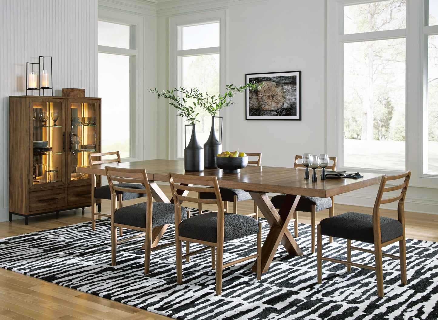 Mesa de comedor Steenlage y 6 sillas