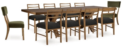 Mesa de comedor Steenlage y 10 sillas
