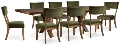 Mesa de comedor Steenlage y 8 sillas