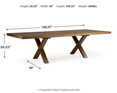 Mesa extensible de comedor Steenlage