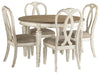 Mesa de comedor Realyn y 4 sillas