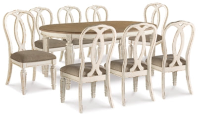Mesa de comedor Realyn y 8 sillas