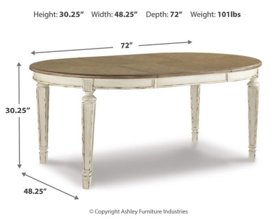 Mesa extensible de comedor Realyn