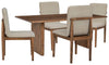 Isanti Dining Table and 4 Chairs