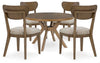 Mesa de comedor y 4 sillas Roanhowe