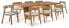 Mesa de comedor y 8 sillas Kristiland